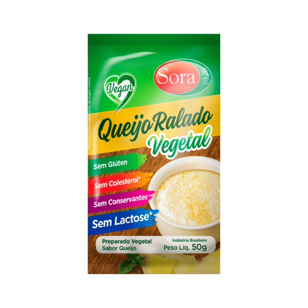 Queijo Ralado Parmesão Vegetal Sora 50g - Vegano