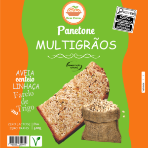 Panetone Multigrãos Zero Lactose Zero Trans 400g