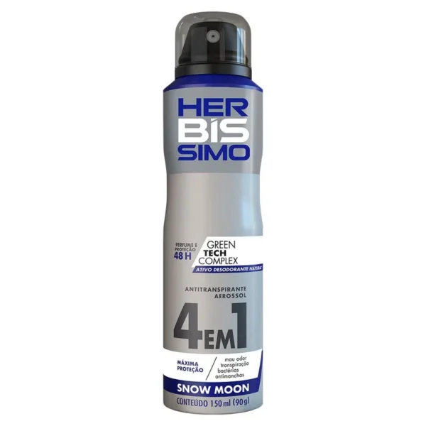 Desodorante Aerosol Antitranspirante Herbissimo Snow Moon 150Ml