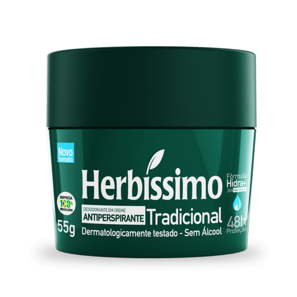 Desodorante Creme Antitranspirante Tradicional Herbissimo 55G