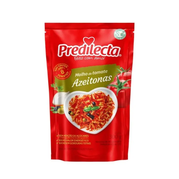 Molho Tomate Predilecta Azeitona 300g
