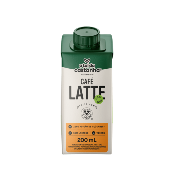 Bebida Café Latte A Tal da Castanha e 3 Corações 200 ml