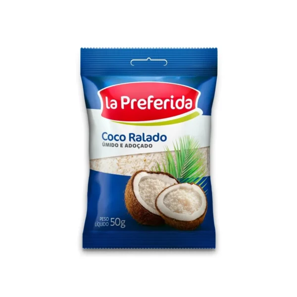 Coco Ralado La Preferida Úmido e Açucarado 50g