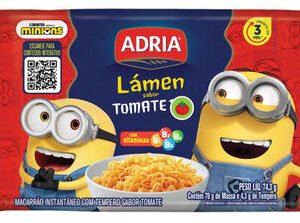 Macarrão Instantâneo Lámen Tomate Minions Adria Pacote 74,3g