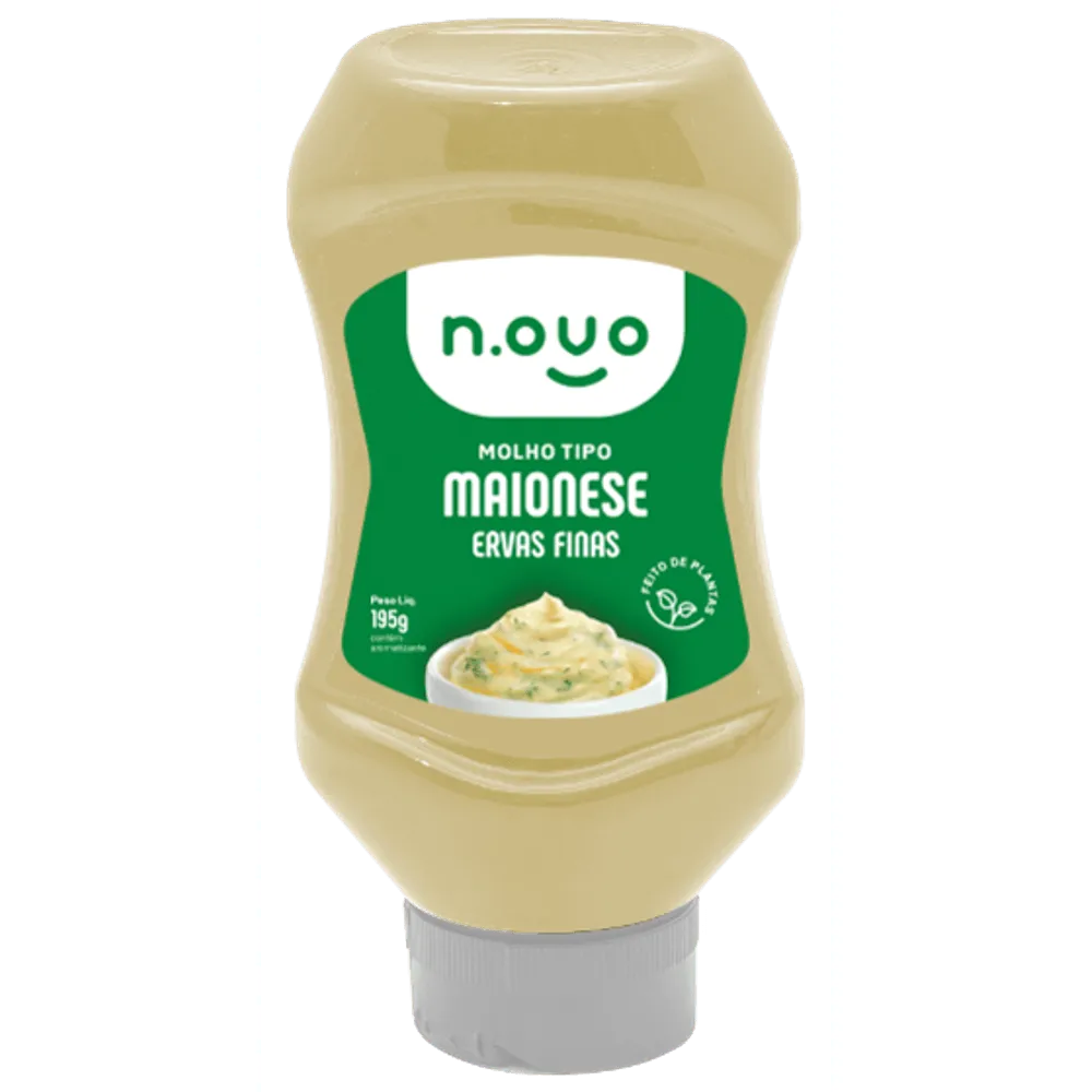 MAIONESE ERVAS FINAS N.OVO 195G - MOLHO TIPO MAIONESE ERVAS FINAS