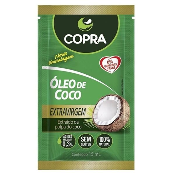Óleo de Coco Copra Extravirgem Sachê 15ml
