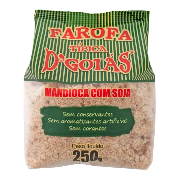 Farofa Pronta Típica Mandioca Soja D'Goiás 250g