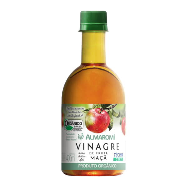 Vinagre de Maçã Orgânico- 400ml - Almaromi