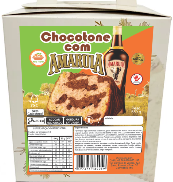 PANETTONE COM RECHEIO DE AMARULA 550G - Image 2