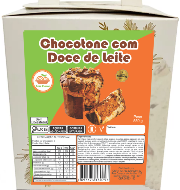 CHOCOTONE COM RECHEIO DE DOCE DE LEITE VEGETAL 550G - Image 4