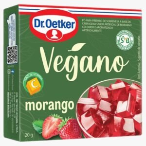 Gelatina Vegana Sabor Morango