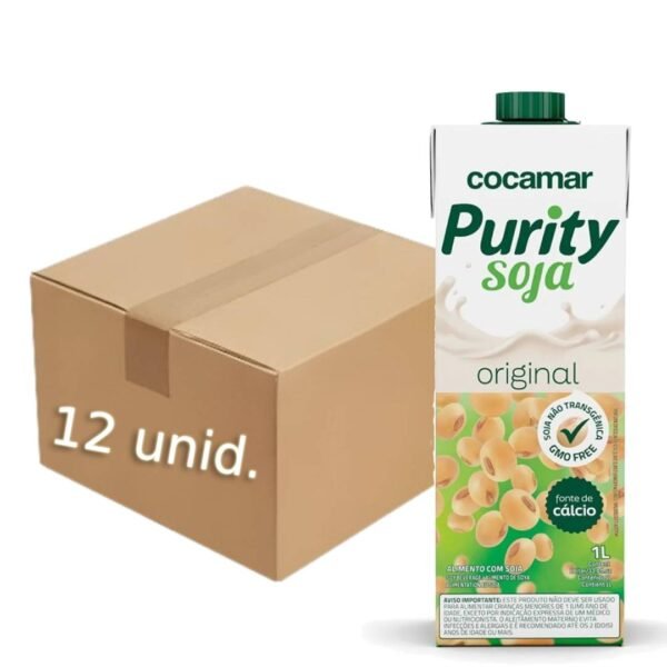 Bebida Leite de Soja Purity 1L - kit 12 unidades