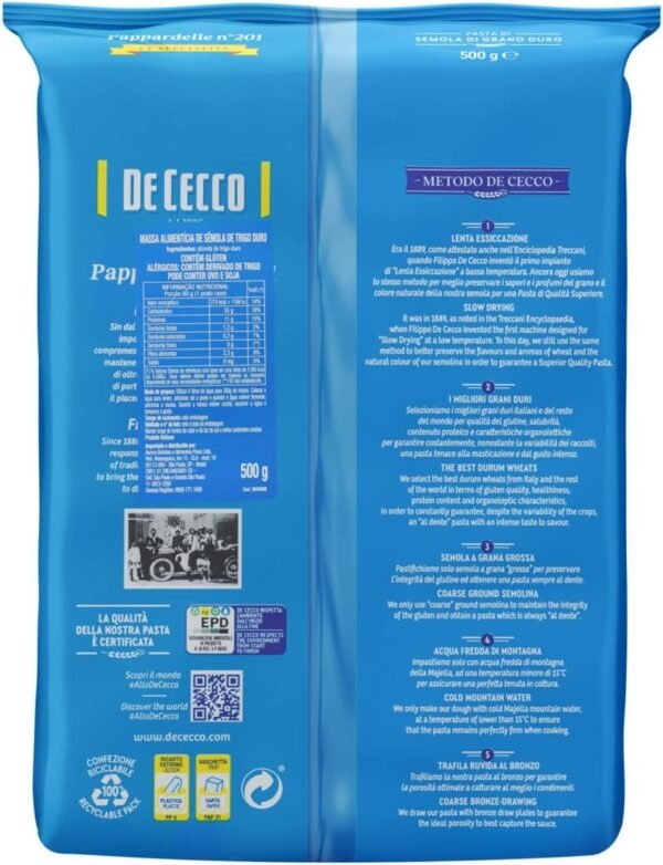 Macarrão Italiano Cabelo de Anjo 209 De Cecco Pacote 500G - Image 2