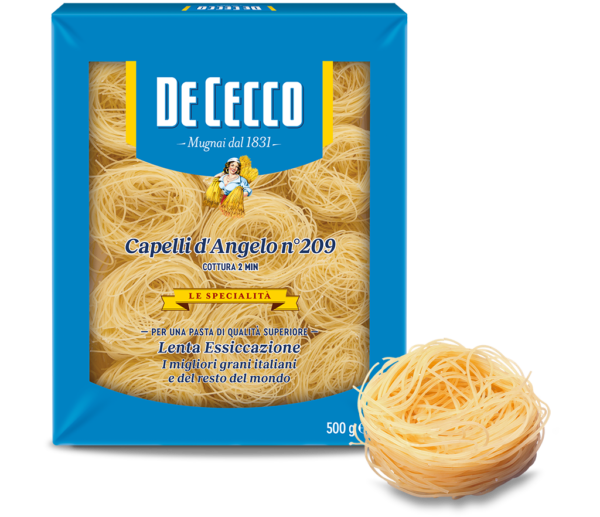 Macarrão Italiano Cabelo de Anjo 209 De Cecco Pacote 500G