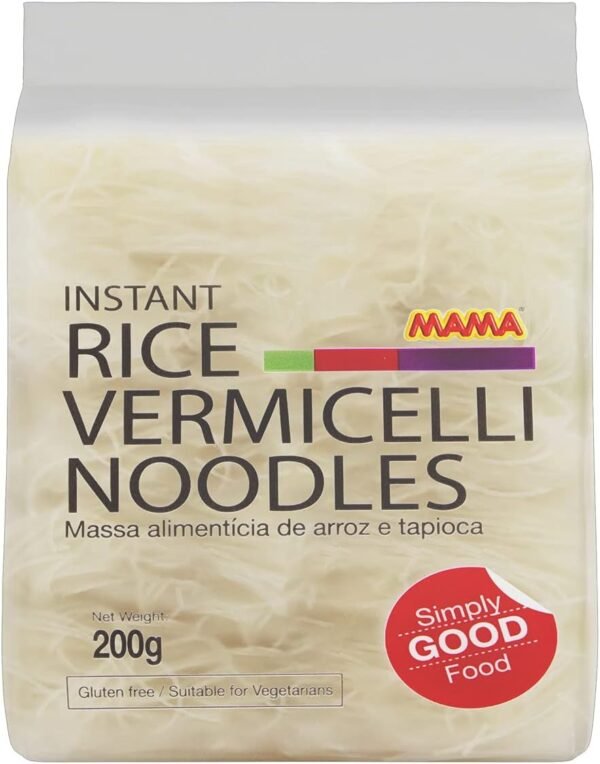 MAMA Macarrão De Arroz E Tapioca Vermicelli Mama Pacote 200G