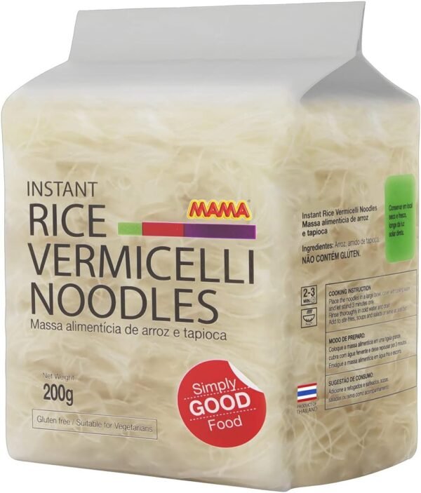MAMA Macarrão De Arroz E Tapioca Vermicelli Mama Pacote 200G - Image 3