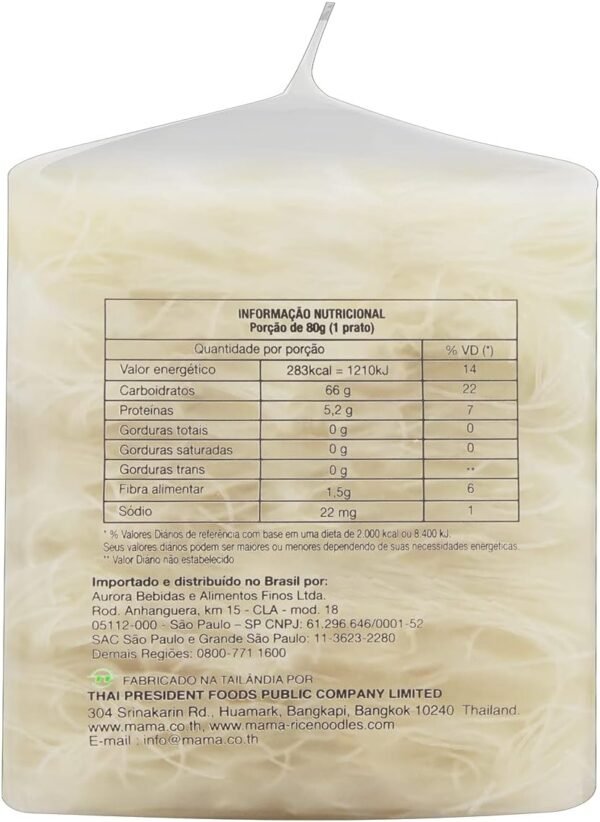 MAMA Macarrão De Arroz E Tapioca Vermicelli Mama Pacote 200G - Image 4