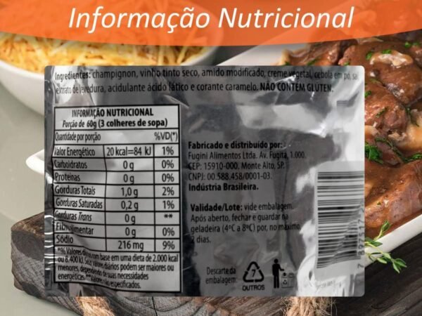 Molho Madeira Vegano Fugini 290g - Image 3