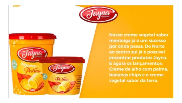 Manteiga Tayna Com Sal de Creme Vegetal de Palma - Tayna 200g - Image 3