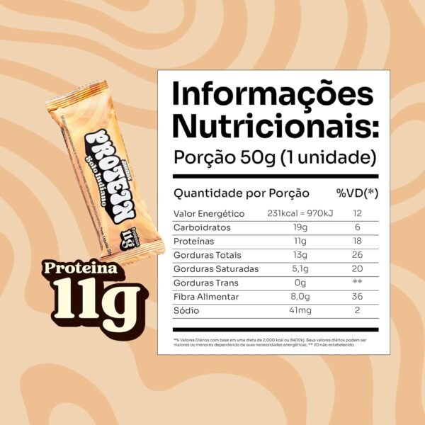 Barra de Proteína Vegan - Bolo Indiano - Vegana, Sem Glúten, Sem Adição de Açúcar, Sem OGM - 11g - Image 4