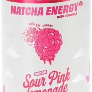 ENERGÉTICO POW Green Energy, Pink Lemonade | Push Matcha Energético | Energia Natural - 310ml