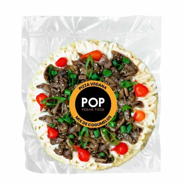 Pizza Vegana Sabor Mix de Cogumelos 235g Pop Vegan