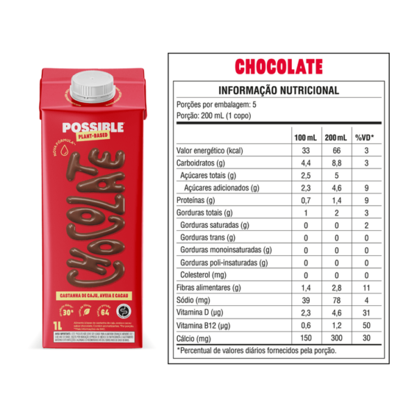 Bebida - Possible Chocolate 1L - Image 3