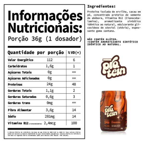 Jhamal Proteina Chocolate 504g - Image 4