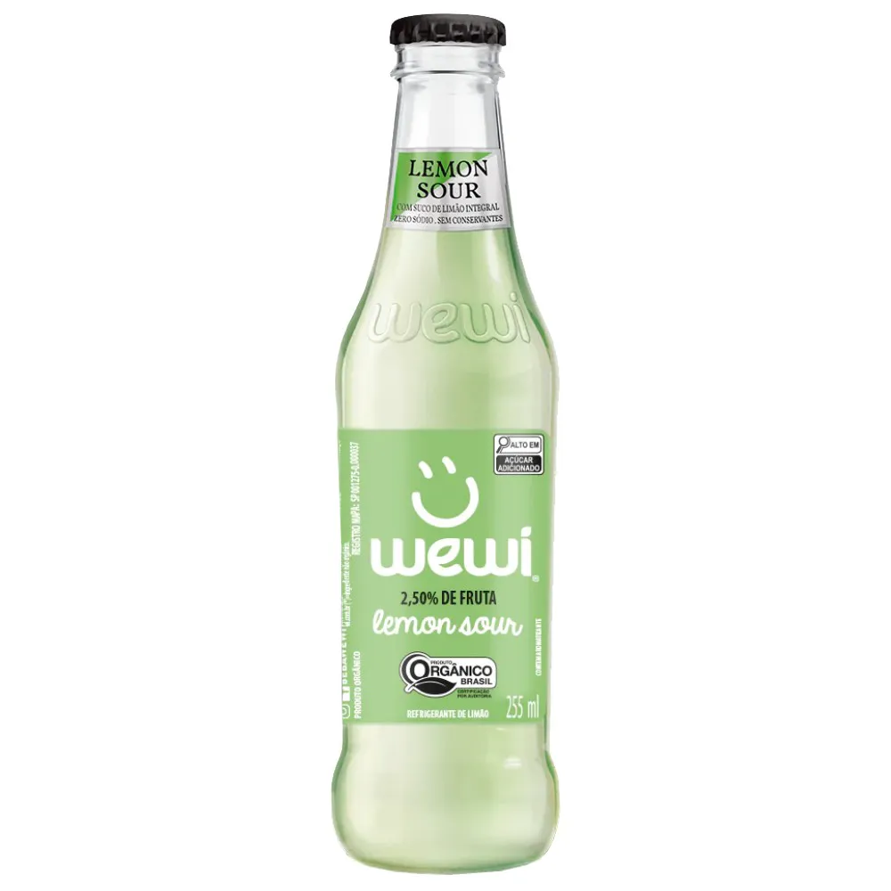 Refrigerante 2 Garrafas Wewi Guaraná Orgânico Laranja e Limão 255ml - Image 2