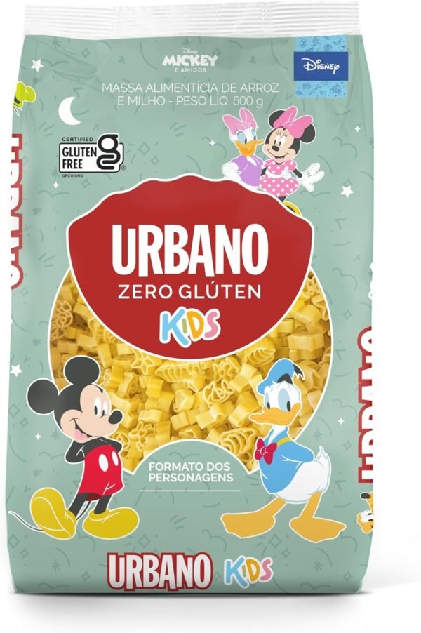 Macarrão Zero Glúten Urbano, Personagens, Kids - 500g