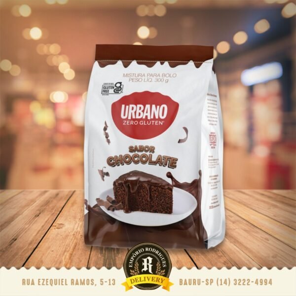 Mistura Para Bolo de Chocolate Urbano 300g - Sem Glúten e Sem Leite - Image 3