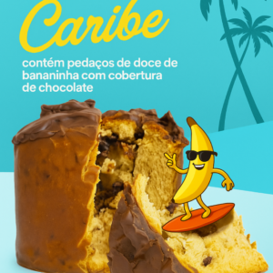 CHOCOTONE CARIBE COM PEDAÇOS DE BANANINHA 550G - NEW FLAVOR