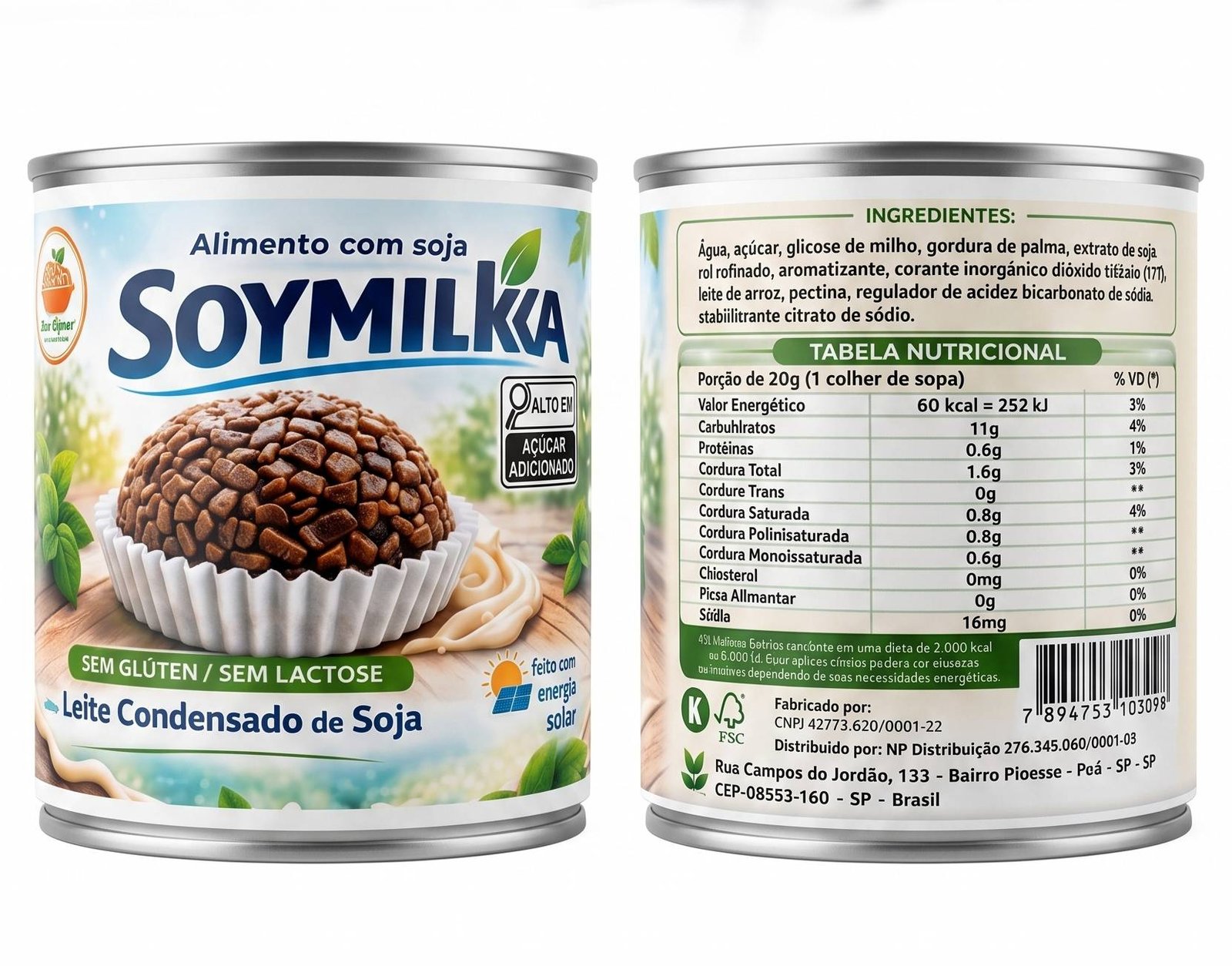 Leite Condensado Vegetal Soyomilk 330g - Imagem 2
